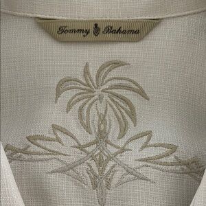 Tommy Bahama Cream and Tan Men’s Top